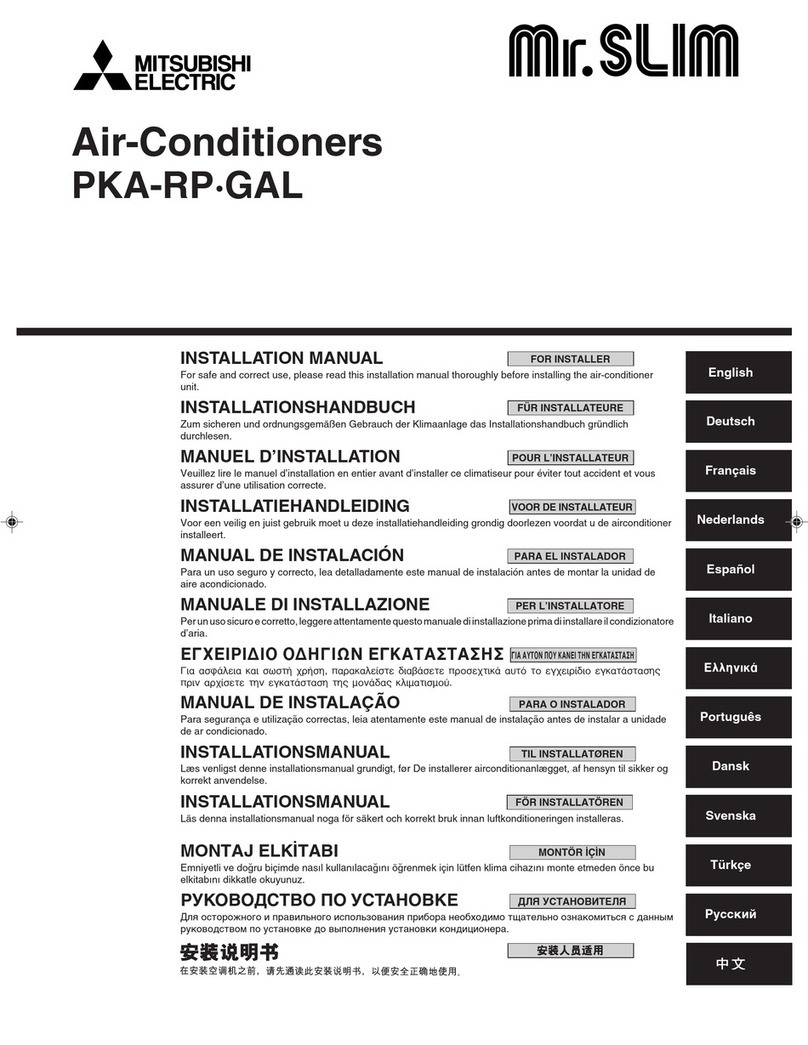 Mitsubishi Electric Mr. Slim PKA-RP-GAL User manual