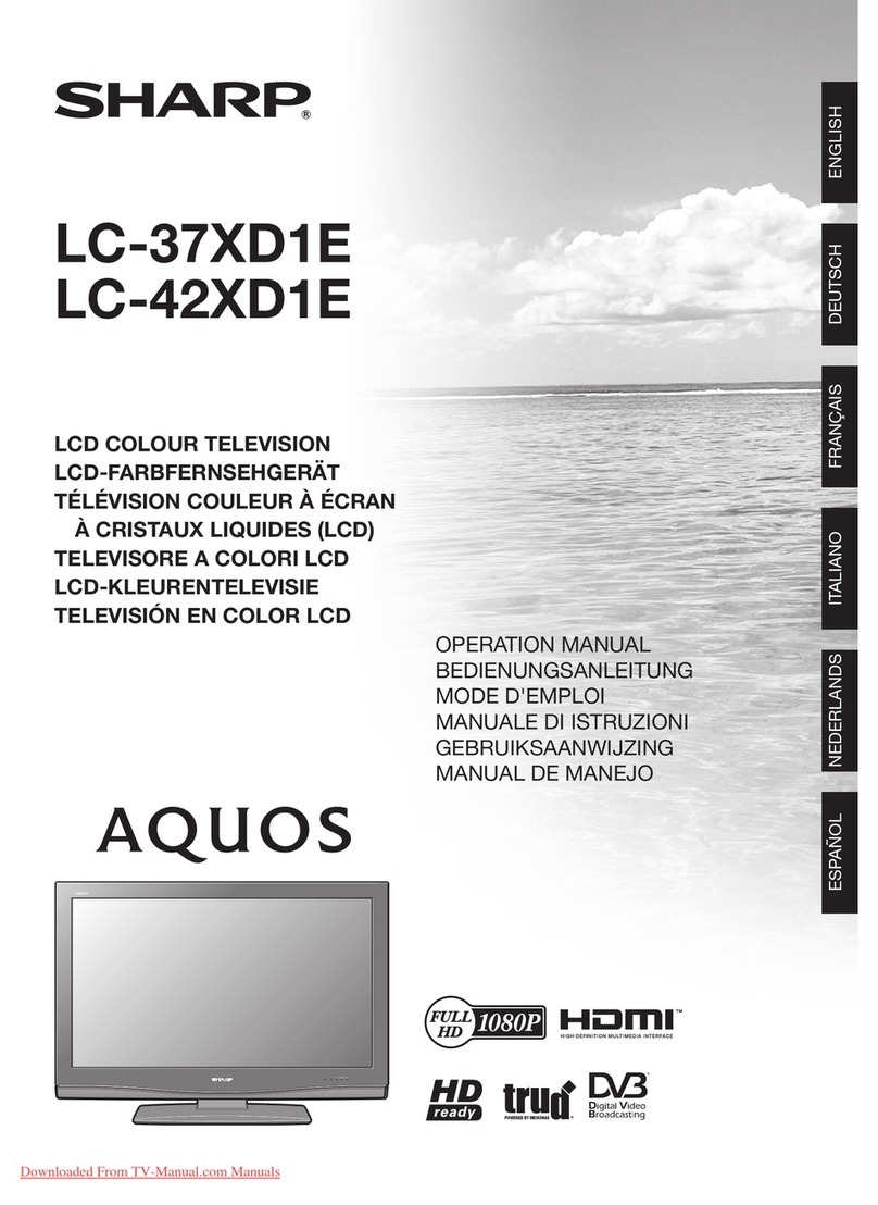 Sharp LC-37XD1E User manual