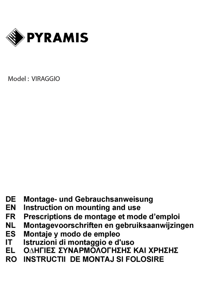 Pyramis VIRAGGIO F122 SLIM 90 IDT Technical manual
