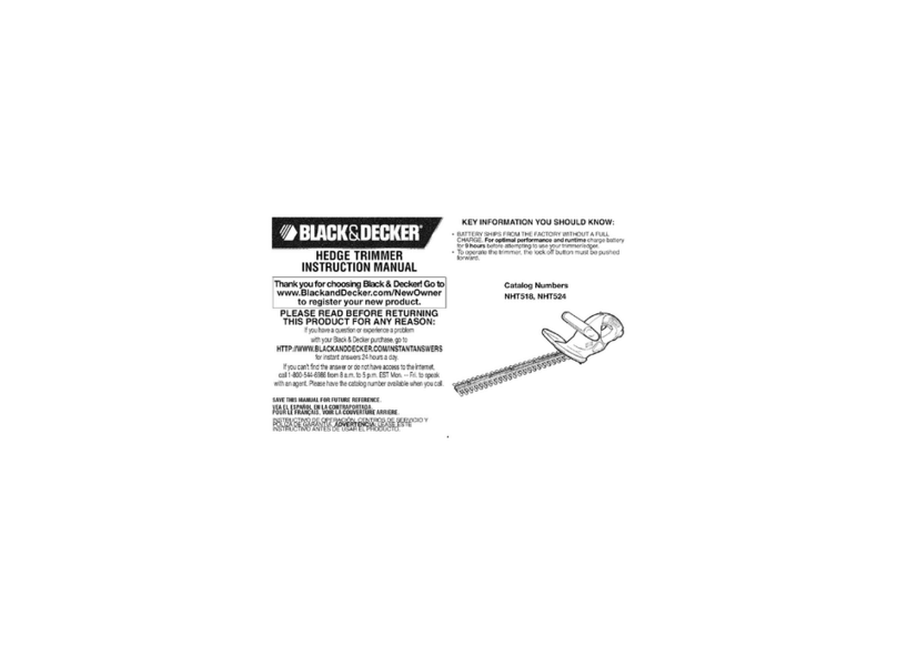 Black & Decker NHT518 User manual