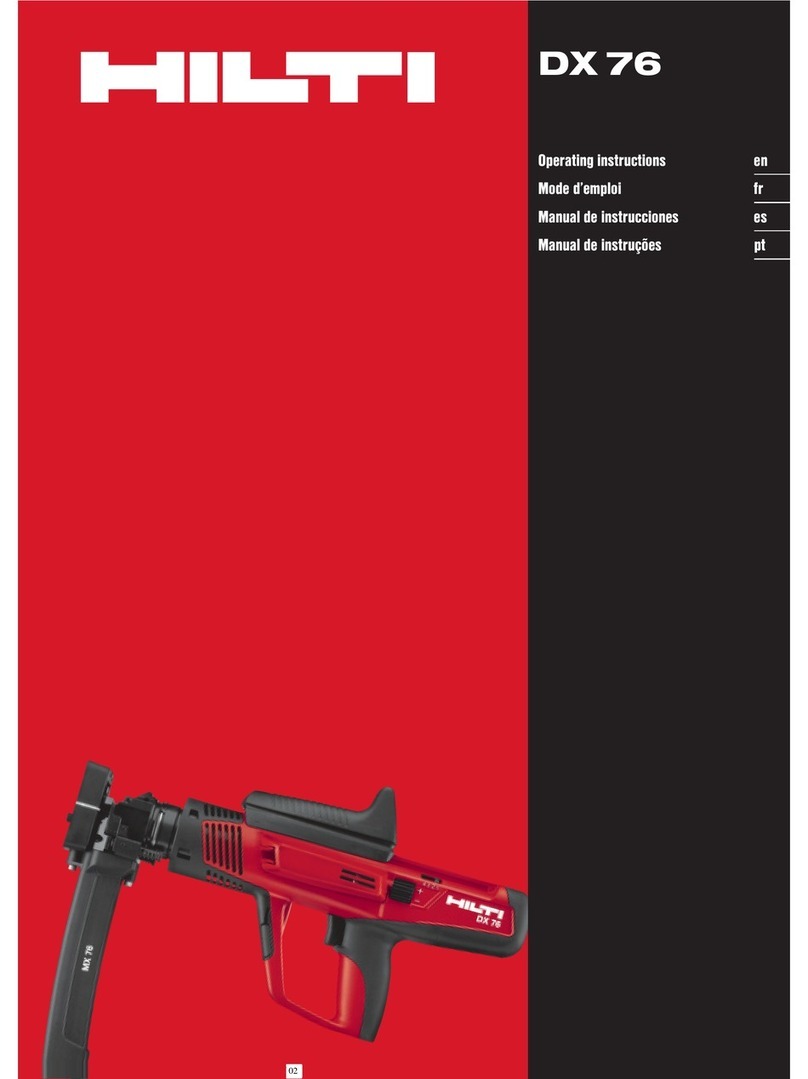 Hilti DX 76 User manual