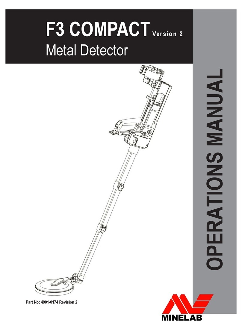 Minelab F3 User manual Minelab F3 User manual