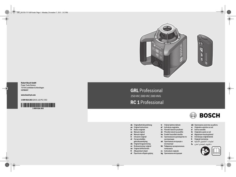 Bosch GRL 250 HV Original instructions