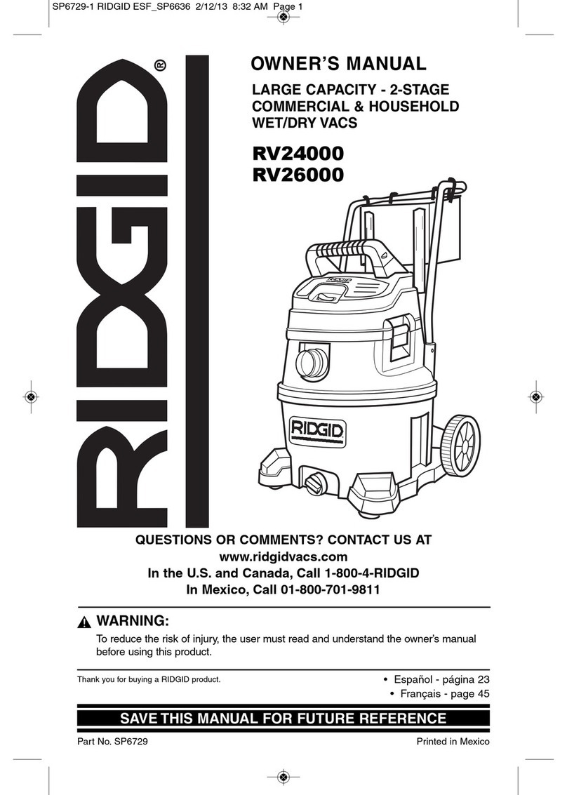 RIDGID RV24000 owner's manual