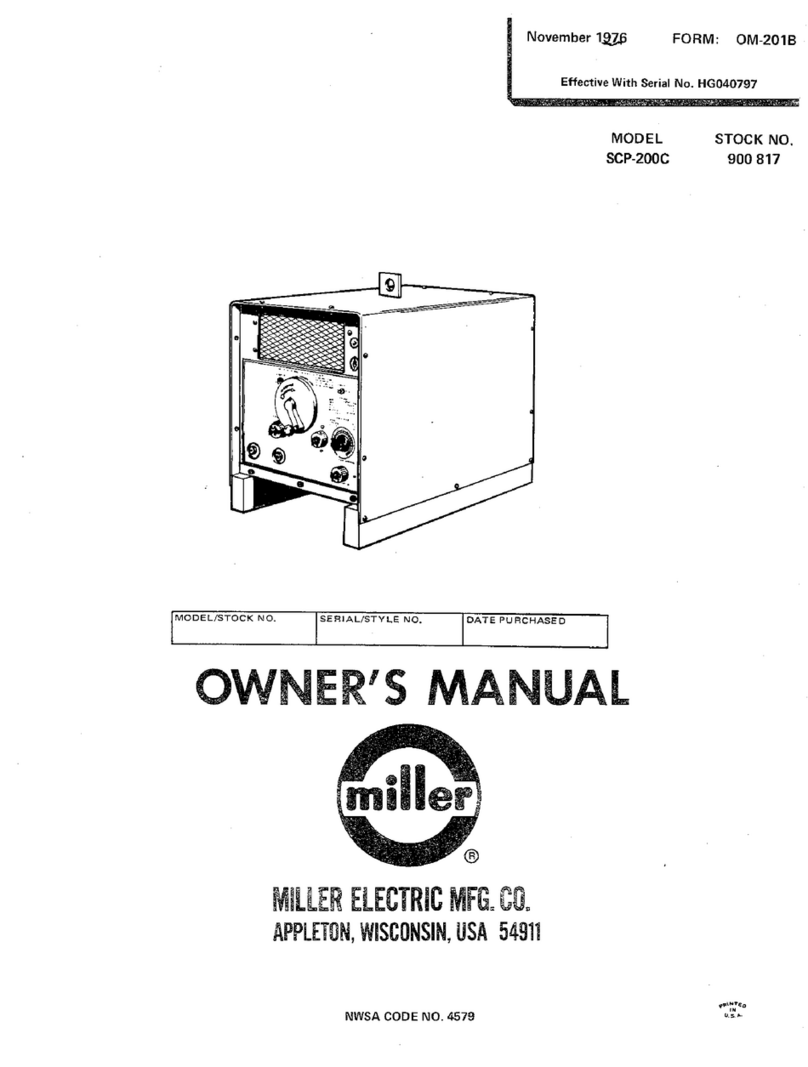 Miller Electric SCP-200C owner's manual