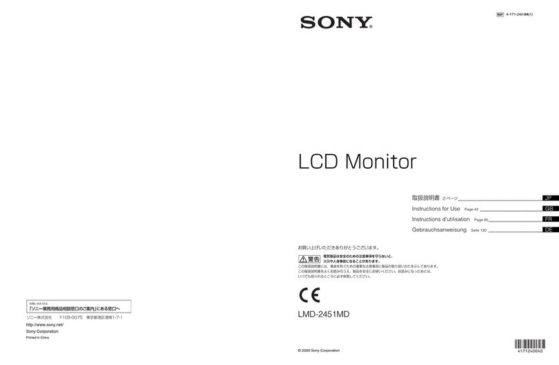 Sony LMD2451MD User manual
