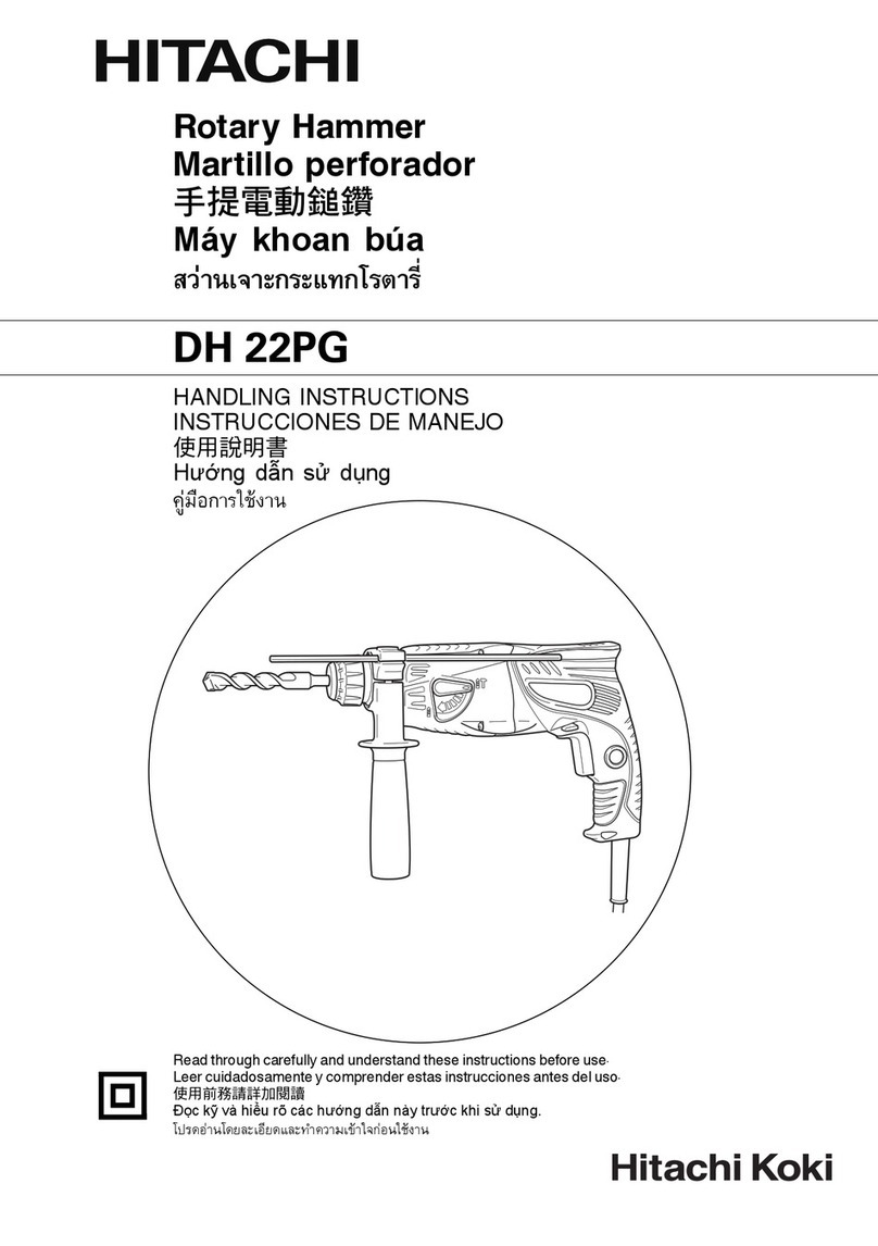Hitachi DH 22PG User manual