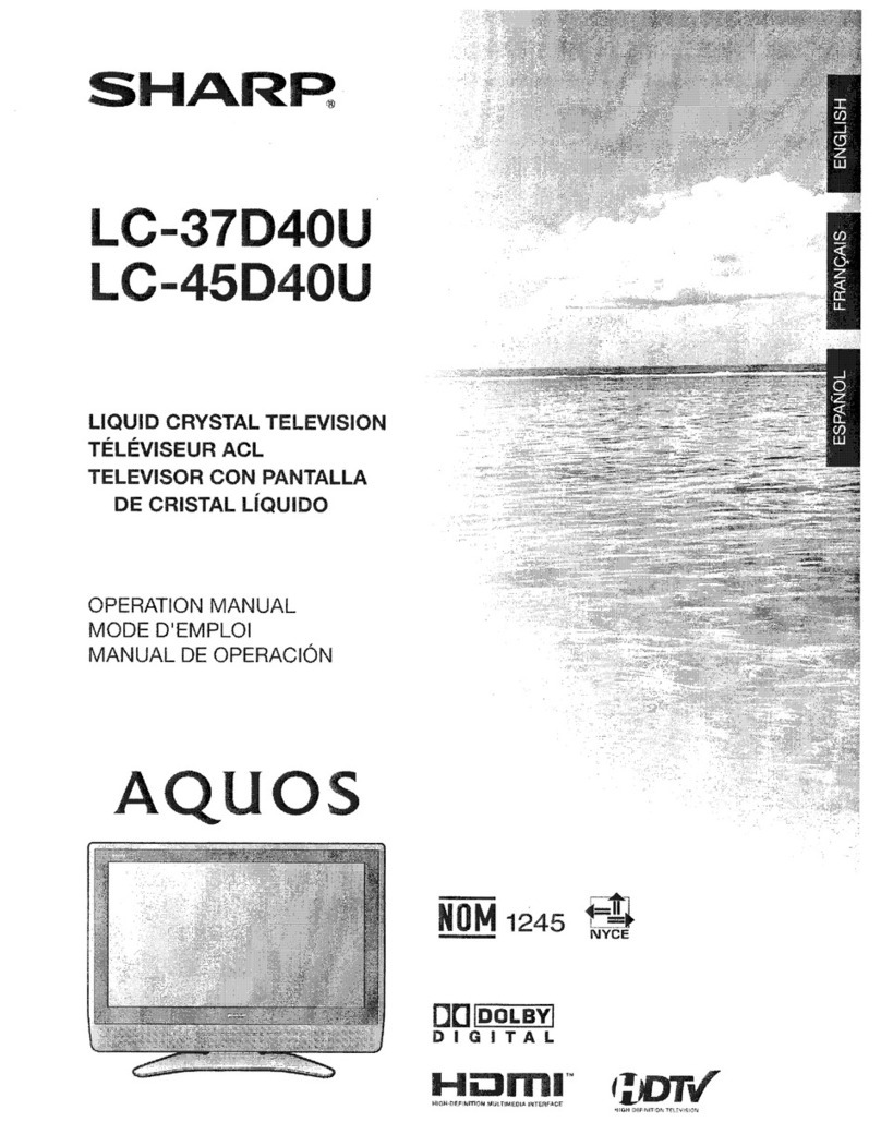 Sharp LC-37D40U User manual