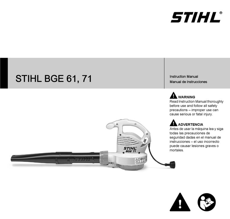 Stihl BGE 61 User manual
