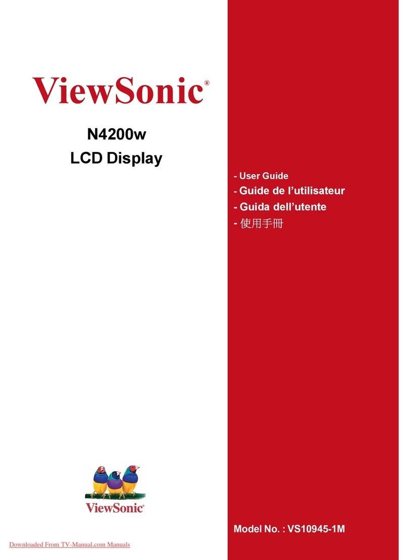 ViewSonic N4200W - NextVision - 42" LCD Flat Panel... User manual