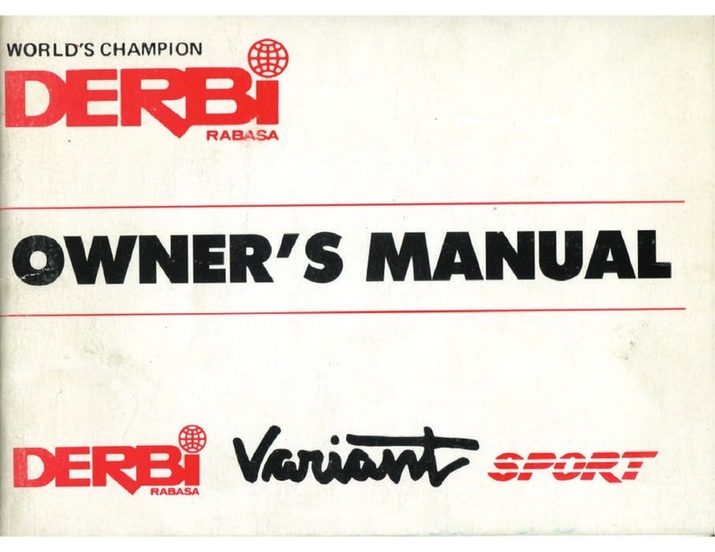 Derbi Variant Sport User manual Derbi Variant Sport User manual