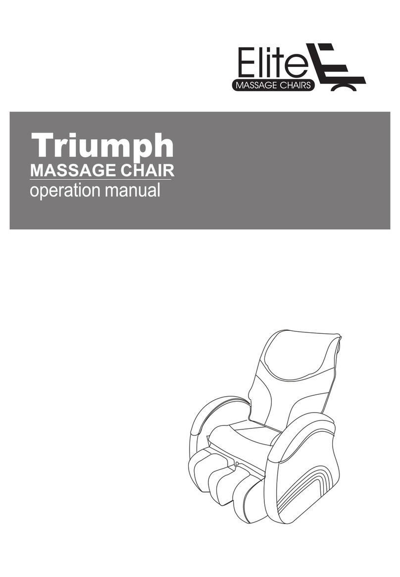 Elite Massage Chairs Triumph User manual