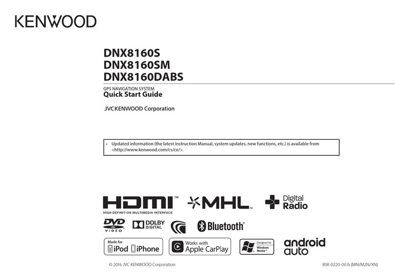 Kenwood DNX8160S User manual