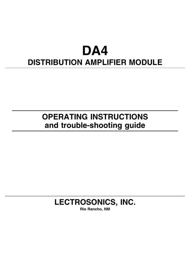 Lectrosonics DA4 operating instructions