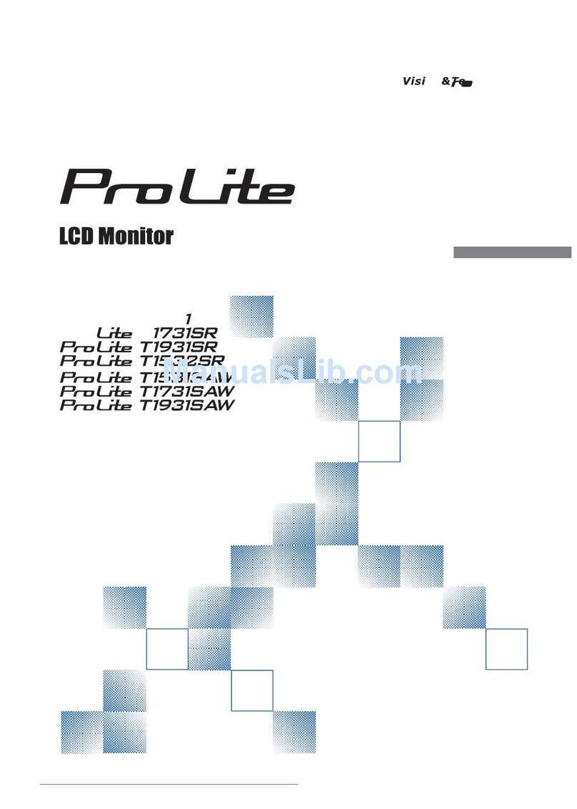 Iiyama ProLite T1731SR User manual