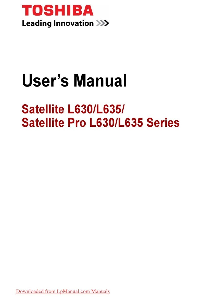 Toshiba Satellite L630 Series User manual
