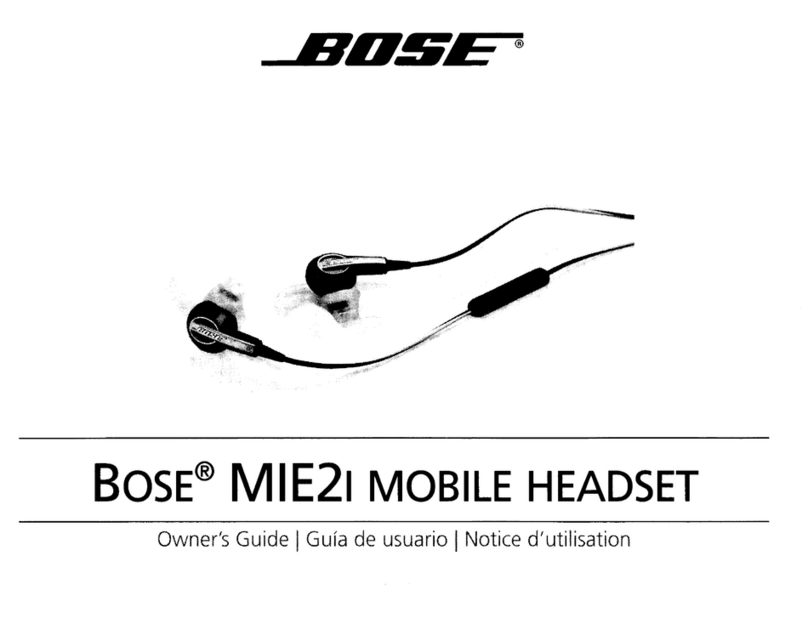 Bose MIE2I User manual