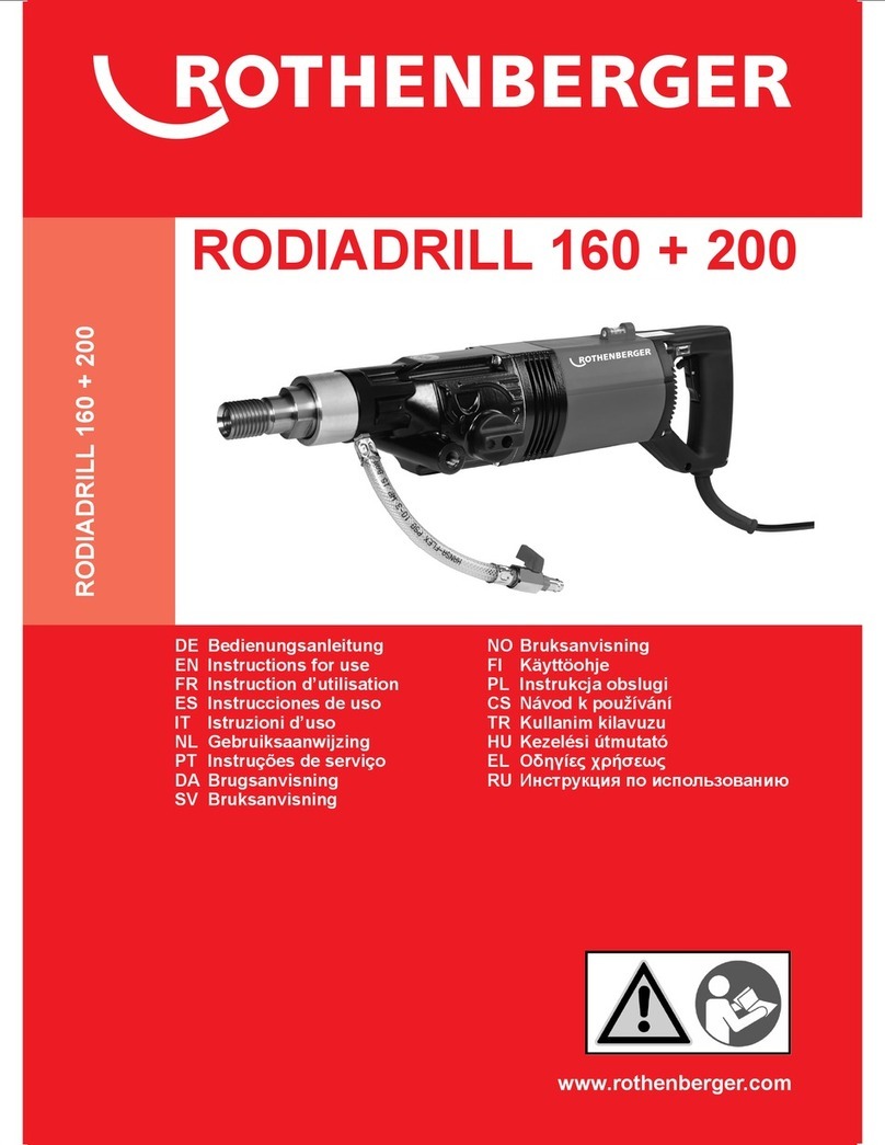 Rothenberger RODIADRILL 160 Instructions for use