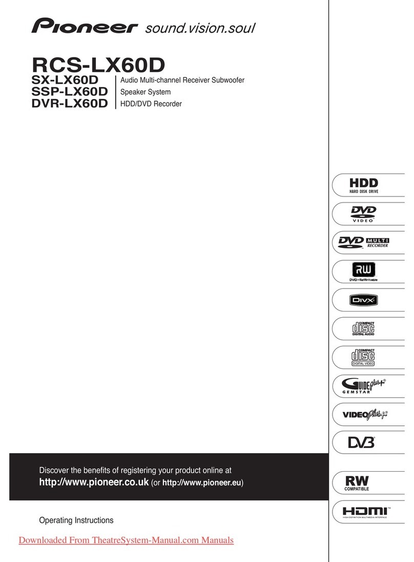 Pioneer RCS-LX60D User manual