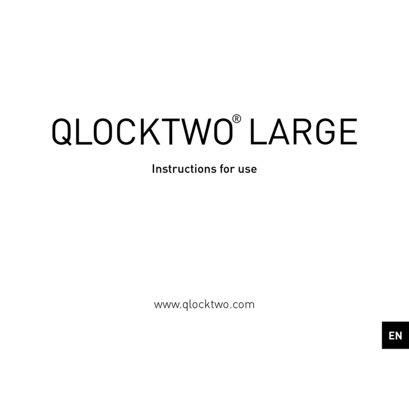 QLOCKTWO LARGE Instructions for use