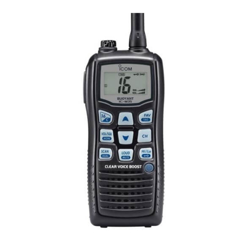 Icom IC-M35 User manual
