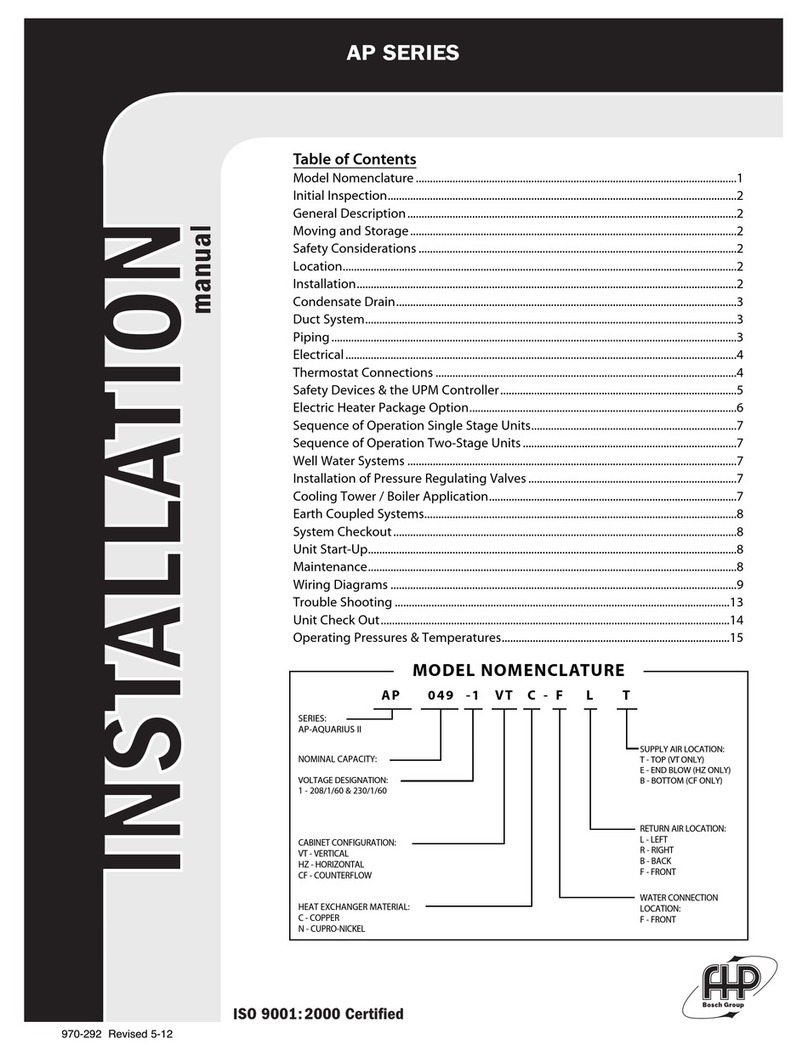 FHP AP025 installation manual