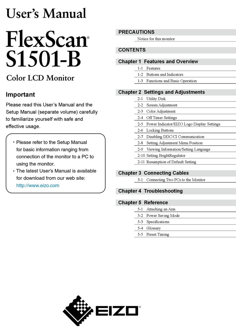 Eizo FLEXSCAN S1501-B - User manual