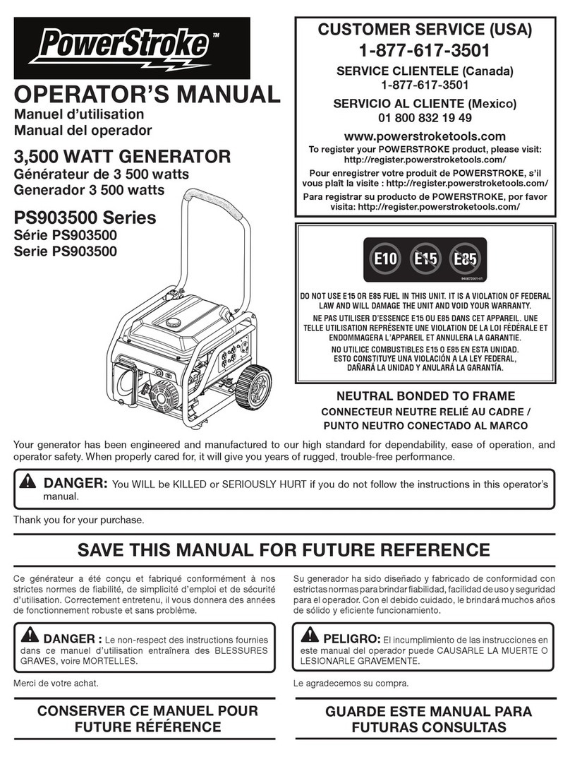 Power Stroke PS903500 Series Operator's manual