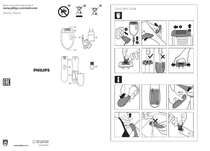 Philips HP6550 User manual