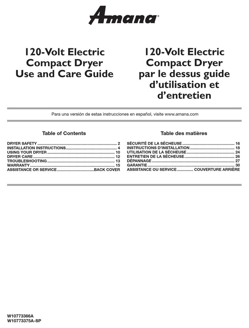 Amana W10773366A User manual