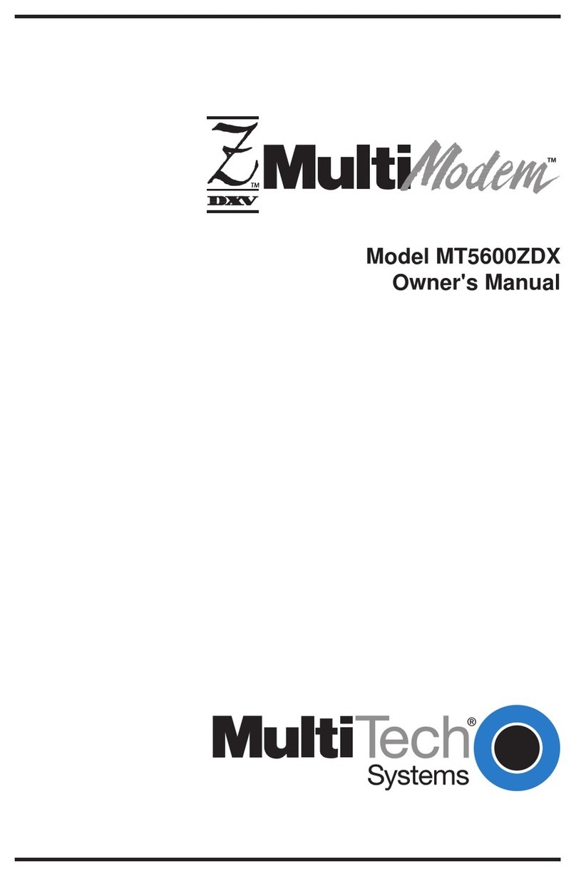 Multitech MultiModem MT5600ZDX User manual