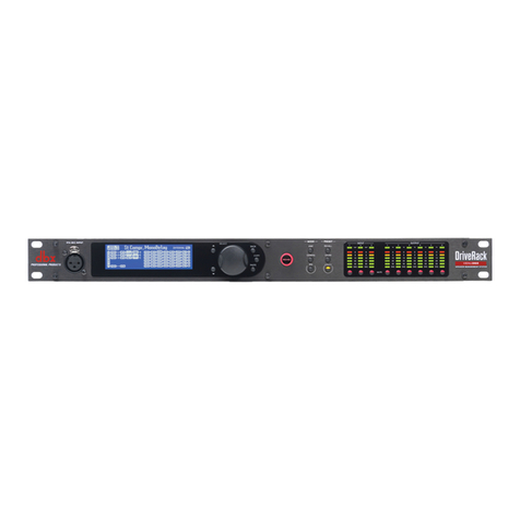 dbx DriveRack VENU360 User manual