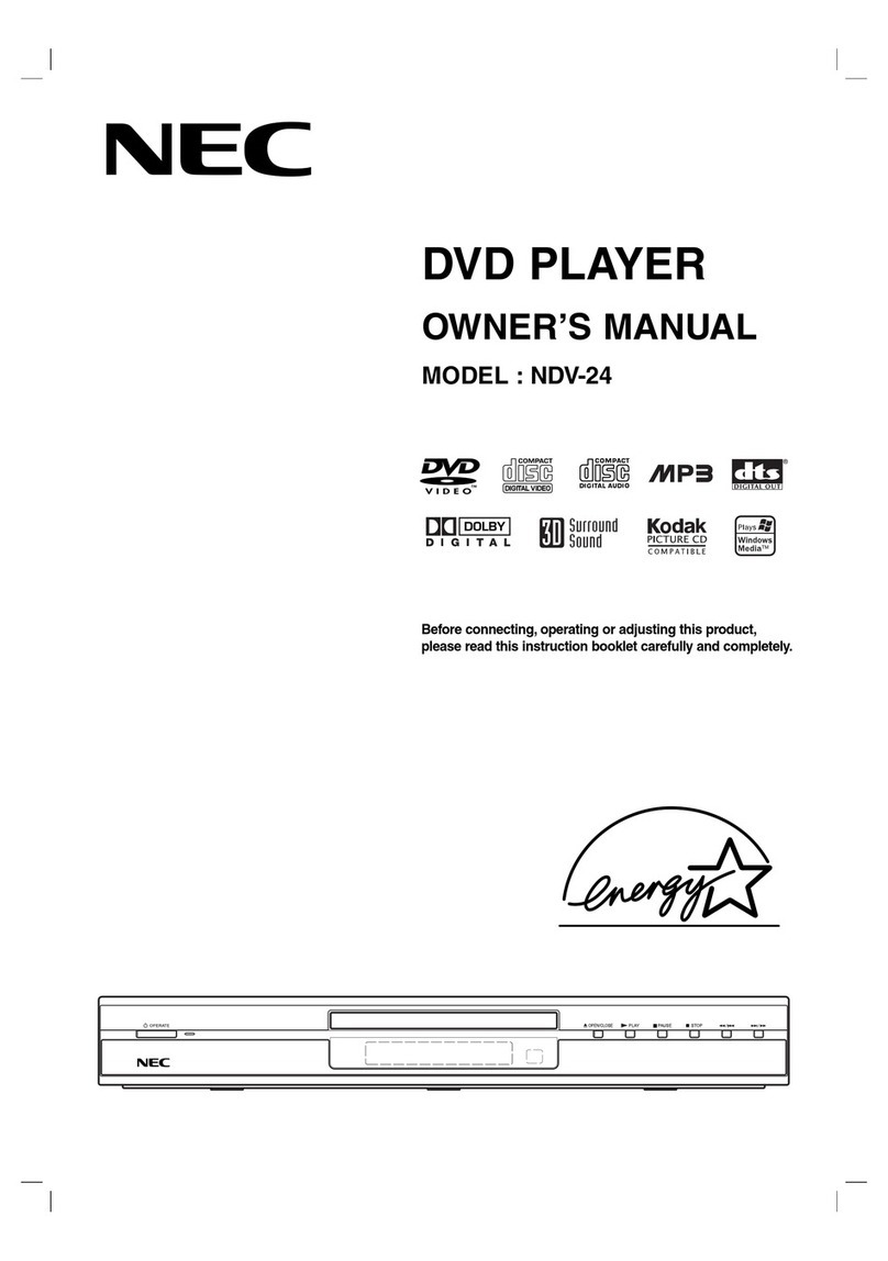 NEC NDV-24 owner's manual