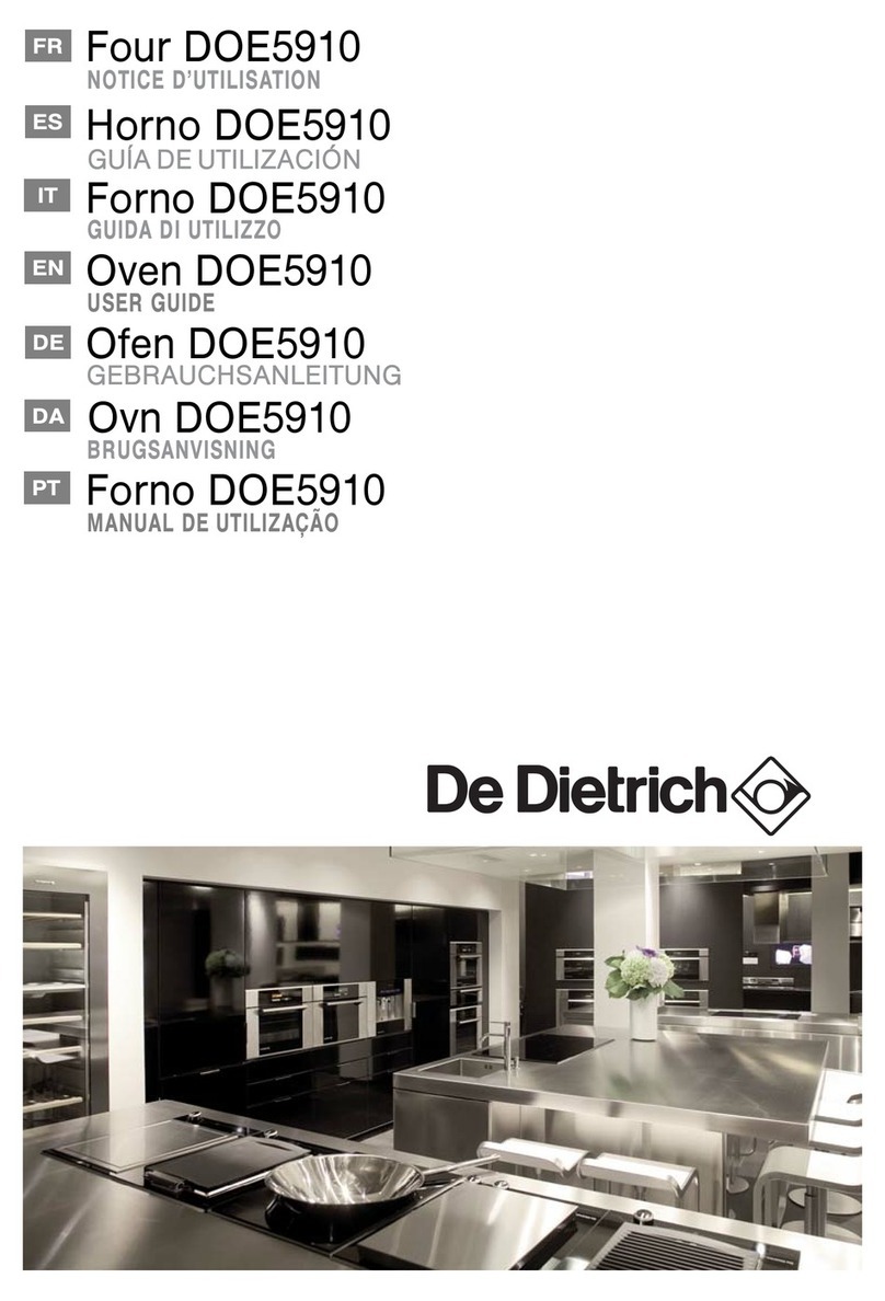 DeDietrich DOE5910 User manual