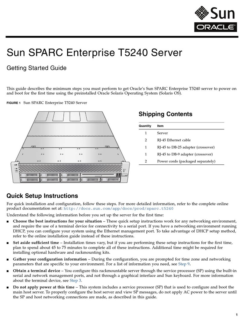Sun Microsystems SPARC Enterprise T5240 User manual