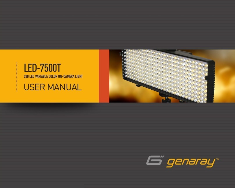 Genaray LED-7500T User manual
