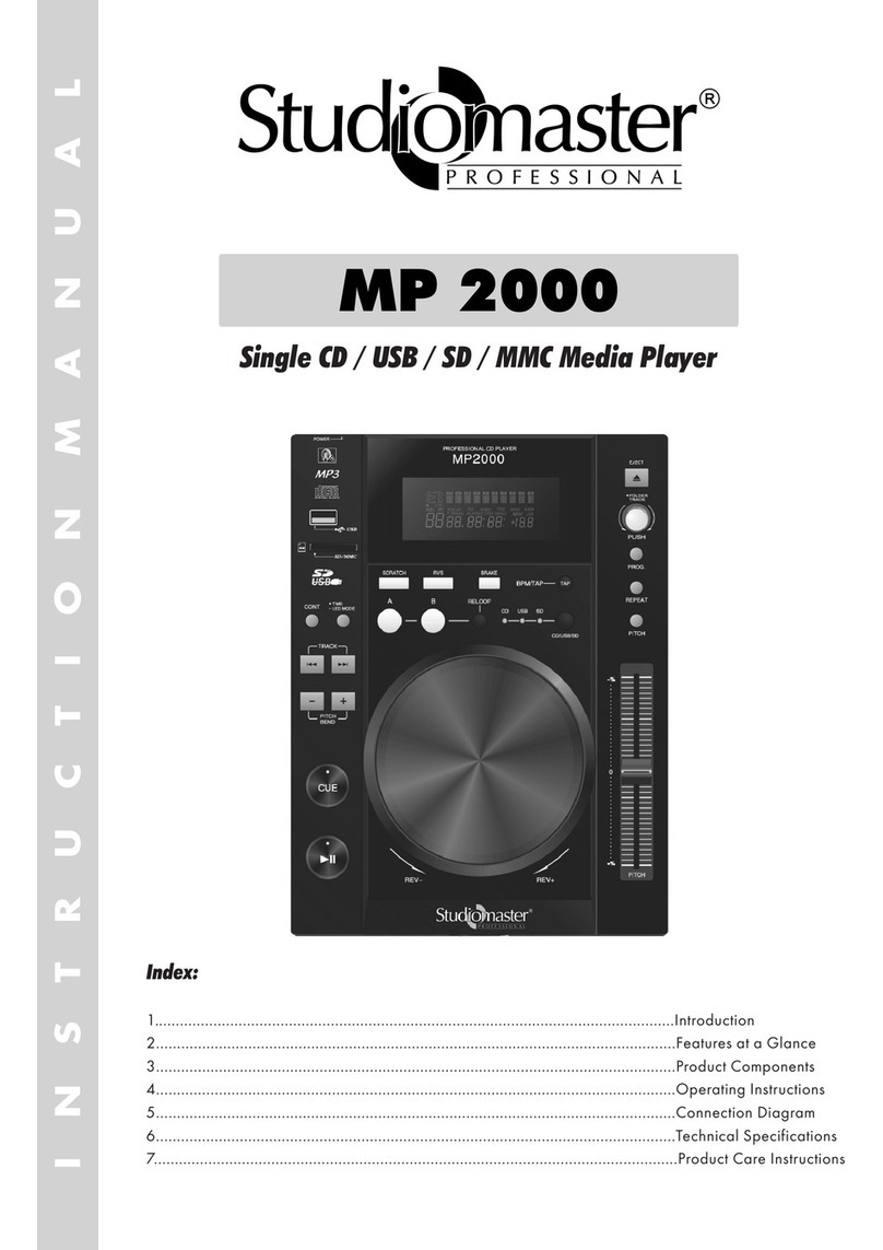 Studiomaster MP 2000 manual