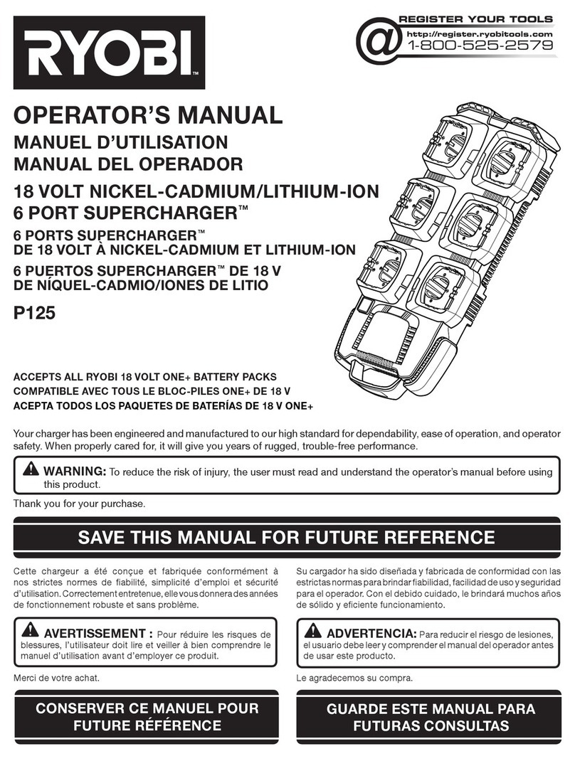 Ryobishi p125 Operator's manual