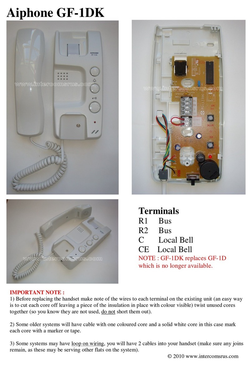 Aiphone GF-1DK User manual