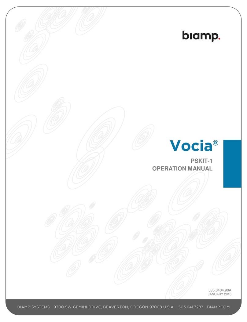 Biamp Vocia PSKIT-1 User manual