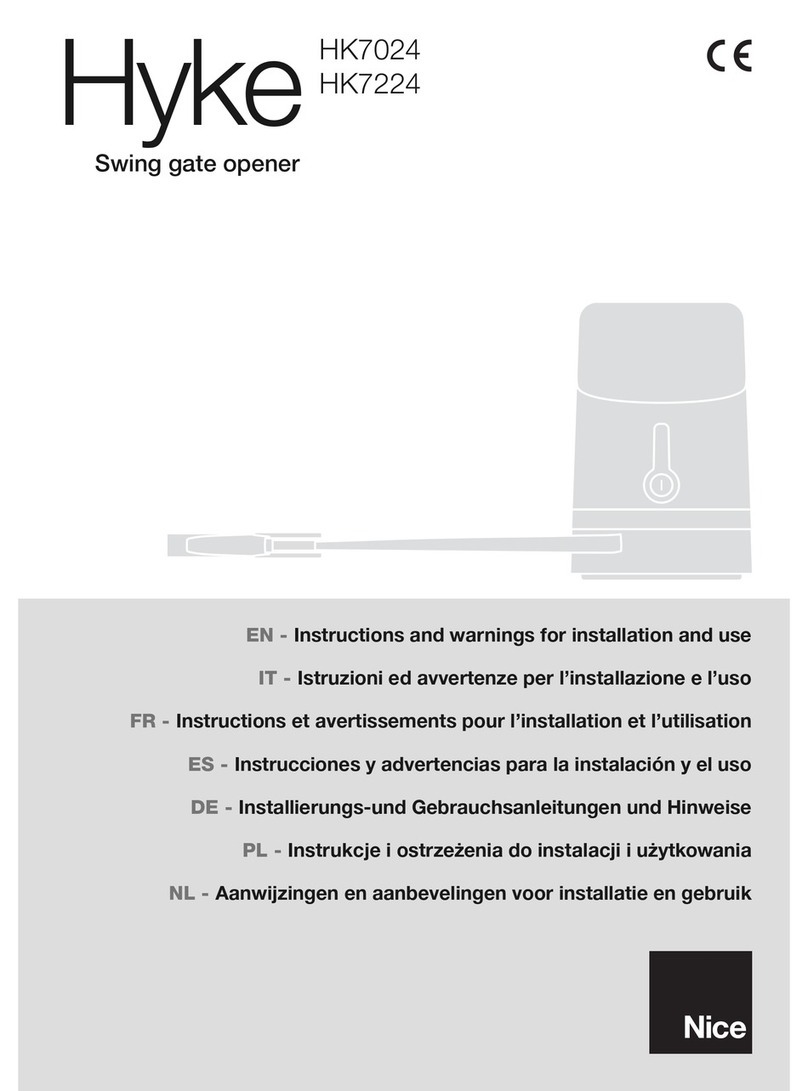 Nice hyke HK7024 User manual
