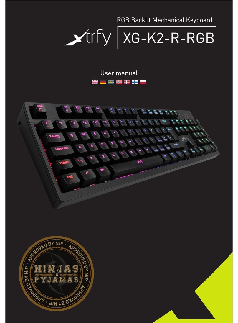 Xtify XG-K2-R-RGB user manual