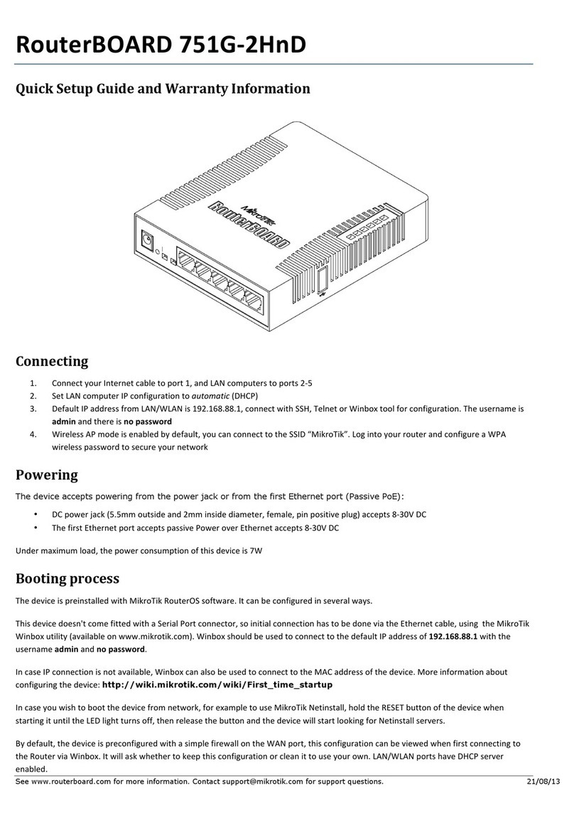MikroTik 751G-2HnD Quick setup guide