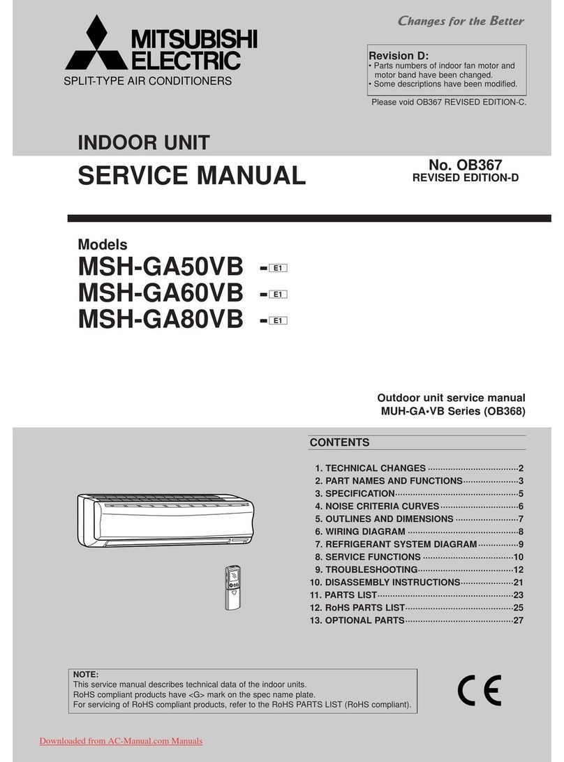 Mitsubishi MSH-GA50VB Service manual