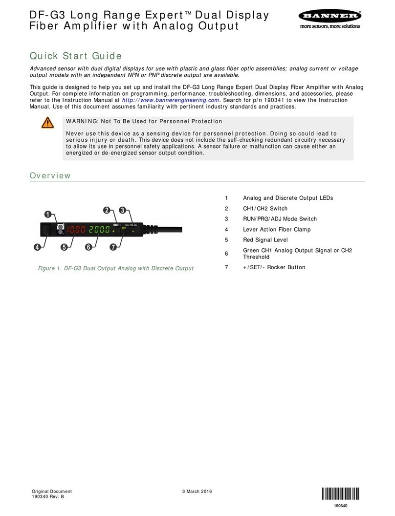 Banner DF-G3 Long Range Expert User manual