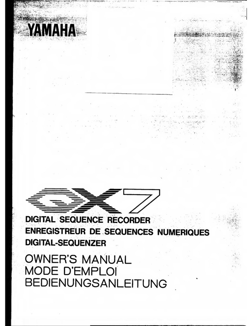 Yamaha QX-7 User manual