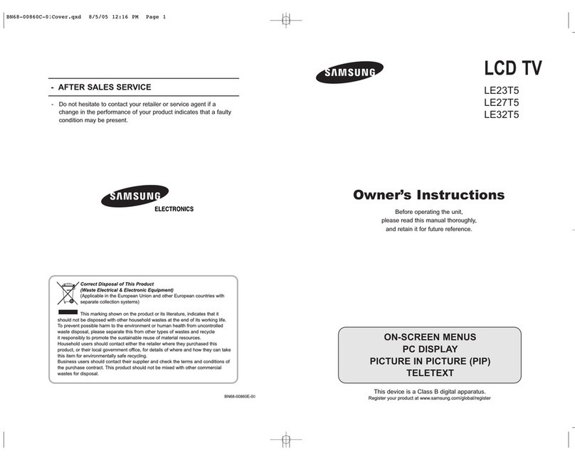Samsung LE23T5 User manual