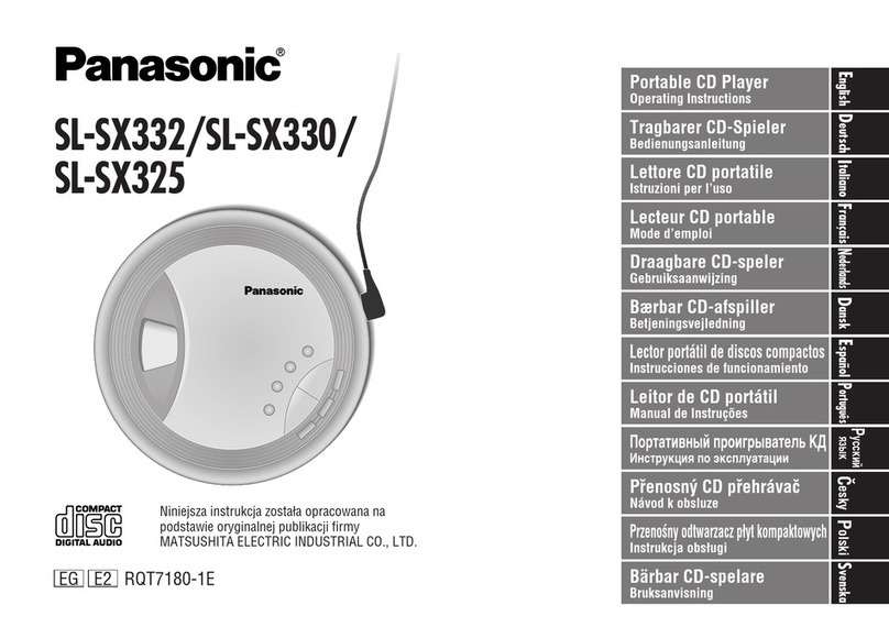 Panasonic SL-SX332 User manual