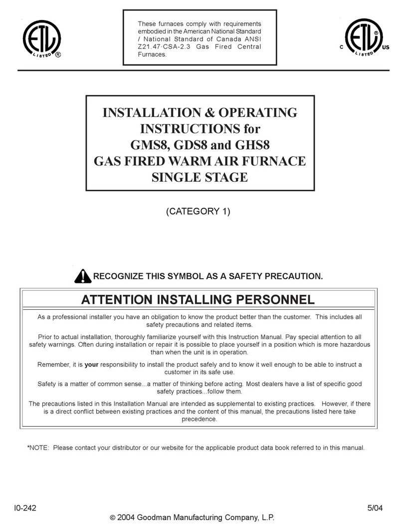 Goodman GMS8 Manual