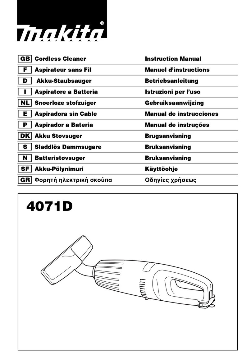 Makita HANDY VAC II 4071D User manual